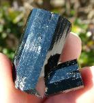 schorl tourmaline with c-face.