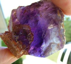 Amethyst crystal dug by Rodney Moore at Jacksons Crossroads